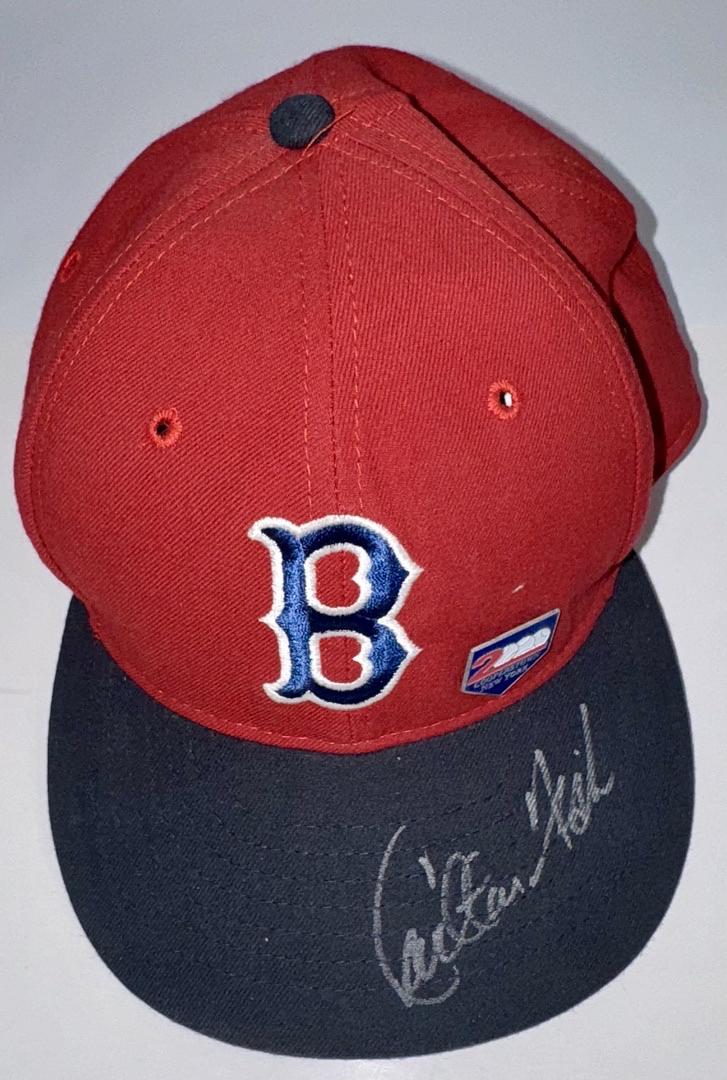 Carlton Fisk (Boston) signed hat - JSA COA
